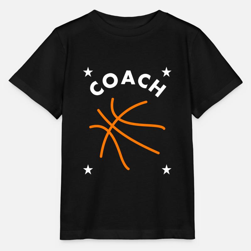 Basket-ball basket-ball coach - T-shirt bio MINI CREATOR Stanley/Stella Enfant - noir