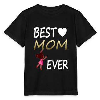 Mother's Day Celebrate Best Mom Best Mother Gift - Stanley/Stella MINI CREATOR Kids’ T-Shirt - black - Front - Mikhail (115cm)