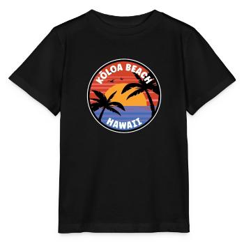 Kōloa Beach Hawaii Sonnenaufgang - Stanley/Stella Kinder T-Shirt MINI CREATOR  - Schwarz - Vorne - Mikhail (115cm)
