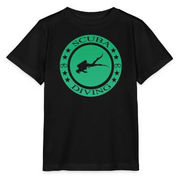 Scuba Diving tauchen - Stanley/Stella Kinder T-Shirt MINI CREATOR  - Schwarz - Vorne - Mikhail (115cm)