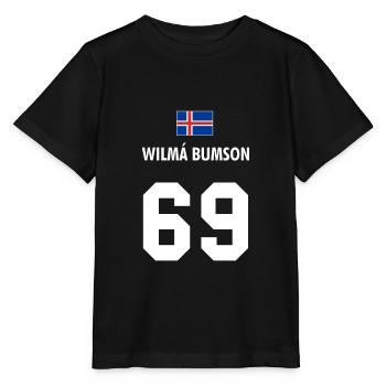 Wilma Bumson Weltmeisterschaft - Stanley/Stella Kinder T-Shirt MINI CREATOR  - Schwarz - Vorne - Mikhail (115cm)