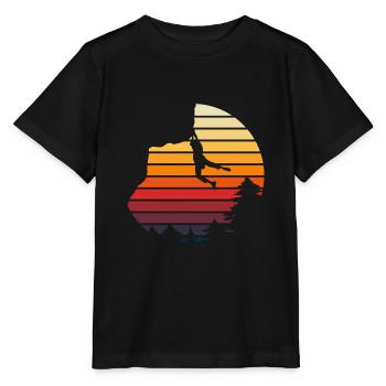 Vintage Rappel Rock Climbing - Stanley/Stella MINI CREATOR Kids’ T-Shirt - black - Front - Mikhail (115cm)