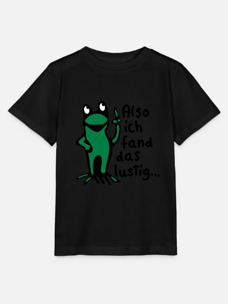 Frosch + Spruch - Stanley/Stella Kinder T-Shirt MINI CREATOR  - Schwarz