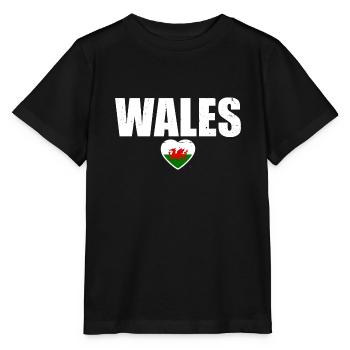 Pays de Galles Drapeau gallois Gallois - T-shirt bio MINI CREATOR Stanley/Stella Enfant - noir - Devant - Mikhail (115cm)