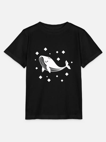 Wal - Säugetier Meerestier Naturschutz - Stanley/Stella Kinder T-Shirt MINI CREATOR - Schwarz