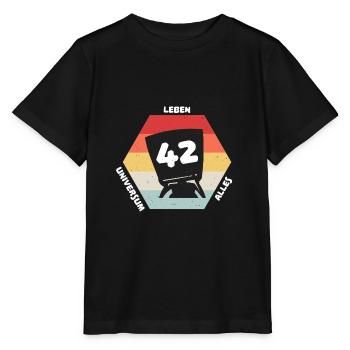 Antwort 42 - Stanley/Stella Kinder T-Shirt MINI CREATOR  - Schwarz - Vorne - Mikhail (115cm)