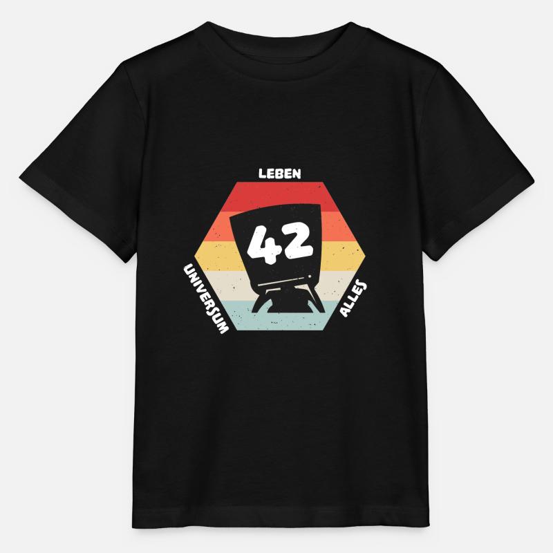 Antwort 42 - Stanley/Stella Kinder T-Shirt MINI CREATOR  - Schwarz