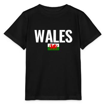 Pays de Galles Drapeau gallois Gallois - T-shirt bio MINI CREATOR Stanley/Stella Enfant - noir - Devant - Mikhail (115cm)