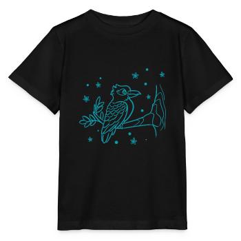 Oiseau - Mouches - Conservation de la nature Amoureux des animaux - Zoo - T-shirt bio MINI CREATOR Stanley/Stella Enfant - noir - Devant - Mikhail (115cm)