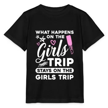 Que se passe-t-il lors du voyage entre filles sur ... - T-shirt bio MINI CREATOR Stanley/Stella Enfant - noir - Devant - Mikhail (115cm)