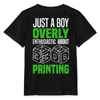 3D Printing - Stanley/Stella MINI CREATOR Kids’ T-Shirt - black - Front - Mikhail (115cm)