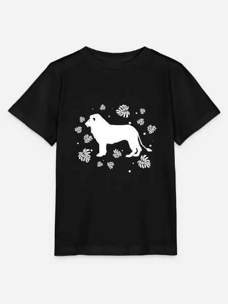 Lion Africa Wilderness Animal Lovers Safari Outdoor - Maglietta per bambini MINI CREATOR di Stanley/Stella - nero