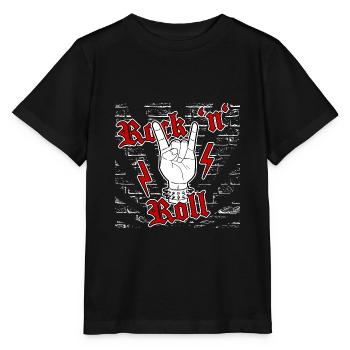 Rock 'n' roll - Stanley/Stella MINI CREATOR Kids’ T-Shirt - black - Front - Mikhail (115cm)