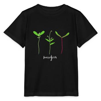 Micro shoots - Microgreen - Stanley/Stella MINI CREATOR Kids’ T-Shirt - black - Front - Mikhail (115cm)