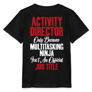 Activity Leader Ninja Activity Coordinator - Stanley/Stella MINI CREATOR Kids’ T-Shirt - black - Front - Mikhail (115cm)