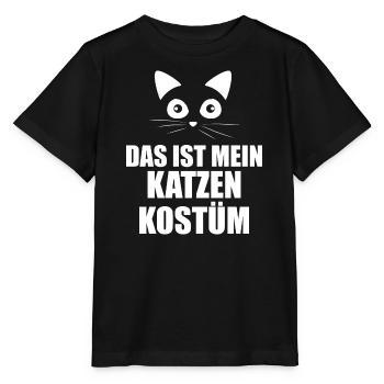 Katzenkostüm Karneval - Stanley/Stella Kinder T-Shirt MINI CREATOR  - Schwarz - Vorne - Mikhail (115cm)
