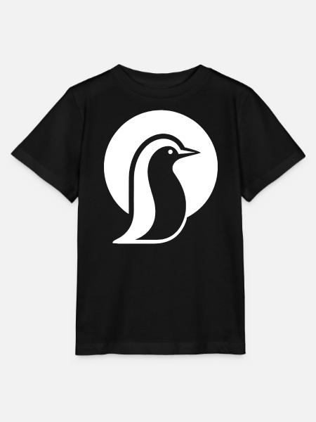 Pinguin Silhouette am Südpol minimalistisch - Stanley/Stella Kinder T-Shirt MINI CREATOR - Schwarz