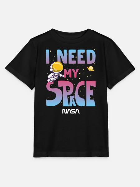 NASA I Need My Space Funny Design - Stanley/Stella MINI CREATOR Kids’ T-Shirt - black