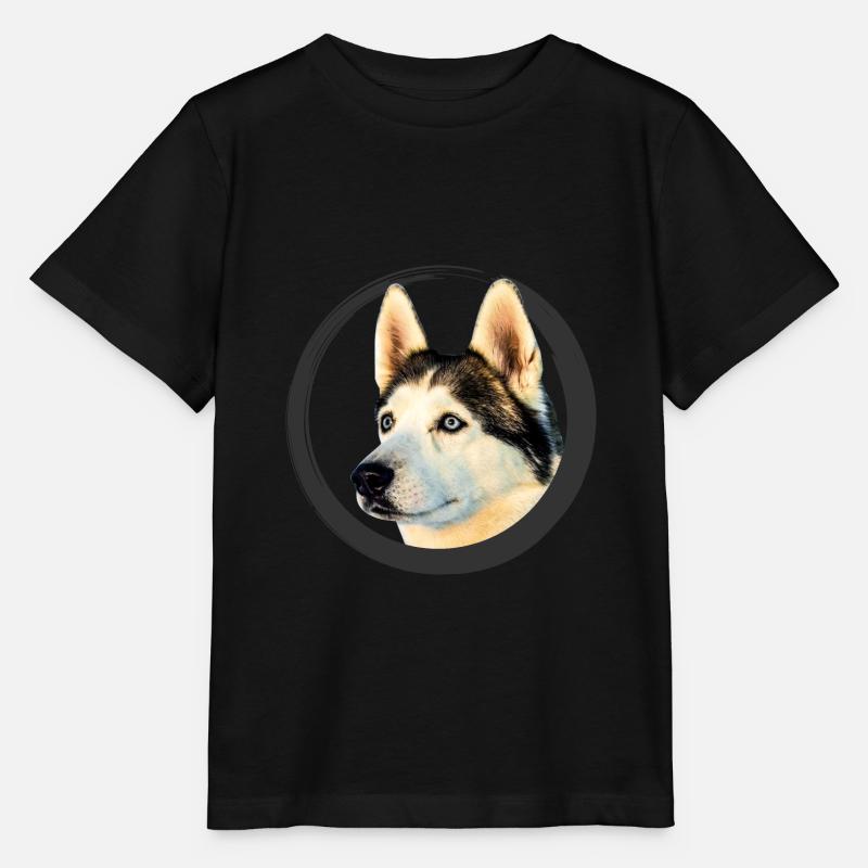 Husky - Stanley/Stella MINI CREATOR Kids’ T-Shirt - black