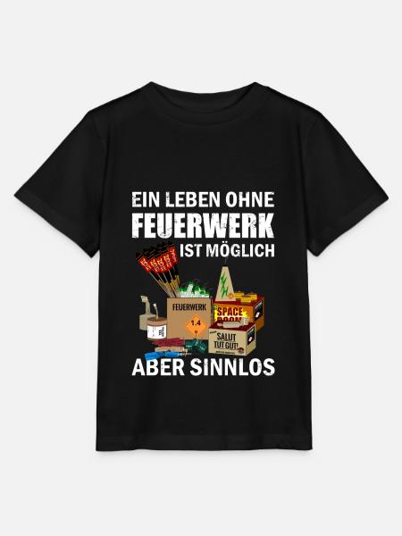 Silvester Feuerwerk Pyro Freund - Stanley/Stella Kinder T-Shirt MINI CREATOR  - Schwarz