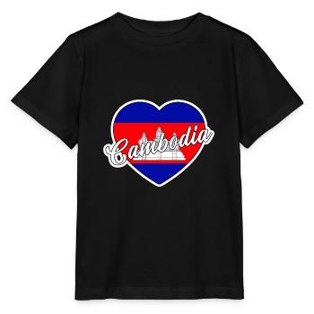 Kambodscha - Stanley/Stella Kinder T-Shirt MINI CREATOR  - Schwarz - Vorne - Mikhail (115cm)