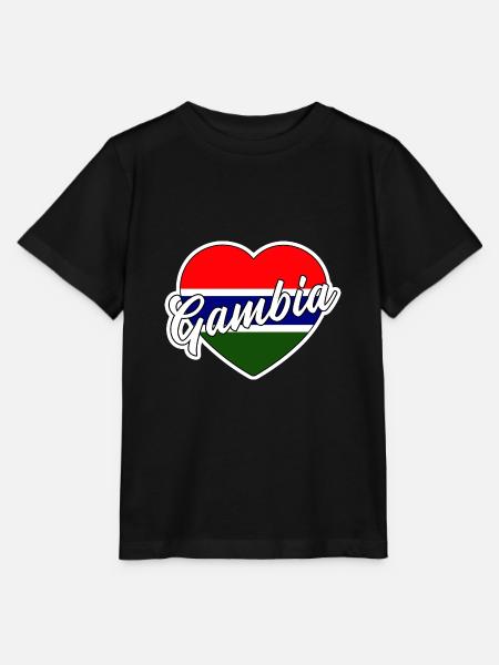 Gambia - Stanley/Stella Kinder T-Shirt MINI CREATOR  - Schwarz