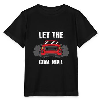 Carbon roller design for diesel drivers - Stanley/Stella MINI CREATOR Kids’ T-Shirt - black - Front - Mikhail (115cm)