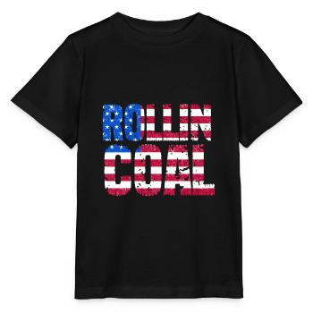 USA Carbon Roller Design for Diesel Drivers - Stanley/Stella MINI CREATOR Kids’ T-Shirt - black - Front - Mikhail (115cm)
