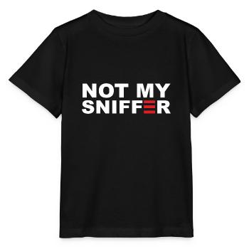 Not My Sniffer - Stanley/Stella MINI CREATOR Kids’ T-Shirt - black - Front - Mikhail (115cm)