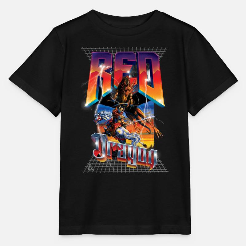 Dungeons And Dragons Red Dragon 3 Dimensionnel - T-shirt bio MINI CREATOR Stanley/Stella Enfant - noir