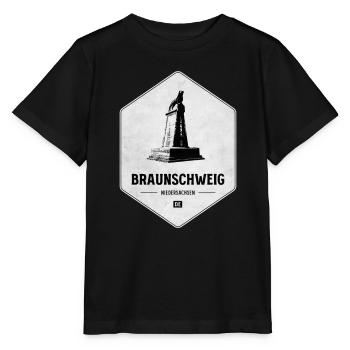 Emblème du monument de Brunswick - T-shirt bio MINI CREATOR Stanley/Stella Enfant - noir - Devant - Mikhail (115cm)