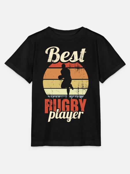 Best Rugby Player - Stanley/Stella Kinder T-Shirt MINI CREATOR - Schwarz
