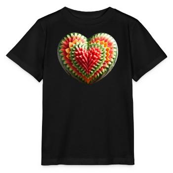 Un cœur de melon - T-shirt bio MINI CREATOR Stanley/Stella Enfant - noir - Devant - Mikhail (115cm)