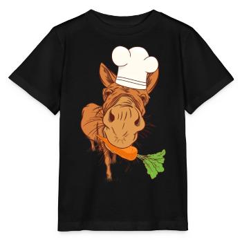 Cook Cooks Cook Donkey Kitchen Culinary Arts Host - Stanley/Stella MINI CREATOR Kids’ T-Shirt - black - Front - Mikhail (115cm)