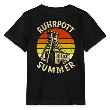 Région de la Ruhr Été Ruhrpott - T-shirt bio MINI CREATOR Stanley/Stella Enfant - noir - Devant - Mikhail (115cm)