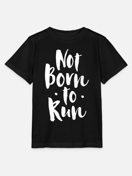 Pas né pour courir - T-shirt bio MINI CREATOR Stanley/Stella Enfant - noir