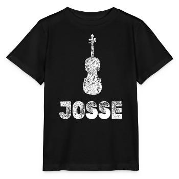 Bratsche Josse - Stanley/Stella Kinder T-Shirt MINI CREATOR  - Schwarz - Vorne - Mikhail (115cm)