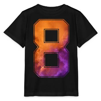 NO. 8 NUMBER 8 COLLEGE 8TH BIRTHDAY - Stanley/Stella MINI CREATOR Kids’ T-Shirt - black - Front - Mikhail (115cm)