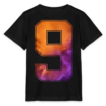 NR. 9 NUMMER 9 COLLEGE 9. GEBURTSTAG - Stanley/Stella Kinder T-Shirt MINI CREATOR  - Schwarz - Vorne - Mikhail (115cm)