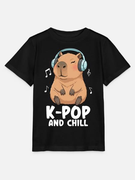 K Pop And Chill - Stanley/Stella Kinder T-Shirt MINI CREATOR  - Schwarz