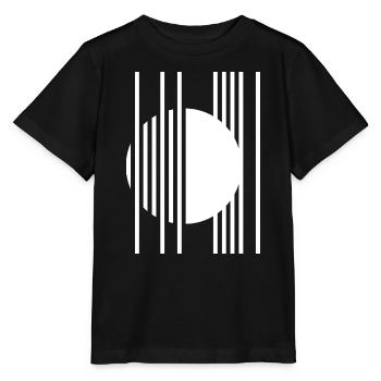 Circular Orbit Stripes - Stanley/Stella MINI CREATOR Kids’ T-Shirt - black - Front - Mikhail (115cm)