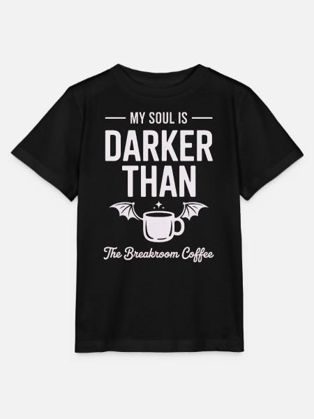 Dunkler als Kaffee-Seele - Stanley/Stella Kinder T-Shirt MINI CREATOR - Schwarz