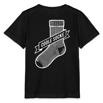 Coole Socke - Stanley/Stella Kinder T-Shirt MINI CREATOR  - Schwarz - Vorne - Mikhail (115cm)