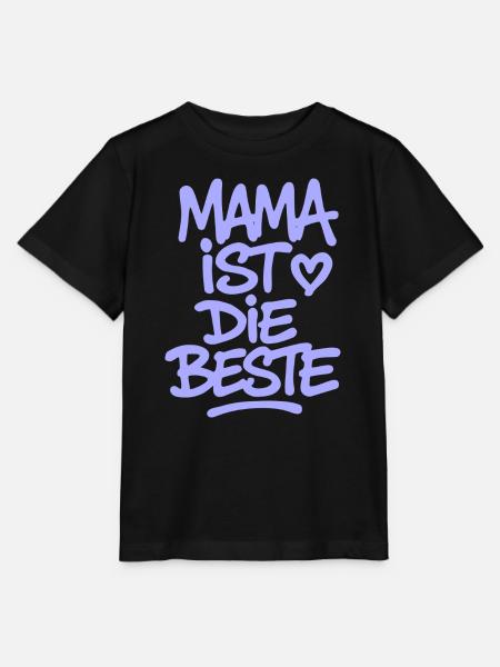 Mama ist die Beste - Stanley/Stella Kinder T-Shirt MINI CREATOR - Schwarz
