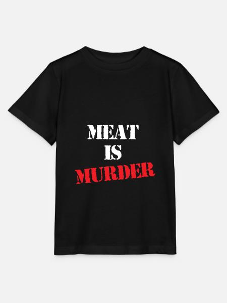 Meat is murder - Stanley/Stella Kinder T-Shirt MINI CREATOR - Schwarz