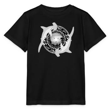 Hammerhead Shark Hawaiian - Stanley/Stella MINI CREATOR Kids’ T-Shirt - black - Front - Mikhail (115cm)