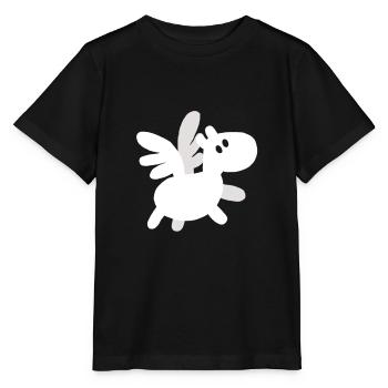 Baby Pegasus - Stanley/Stella Kinder T-Shirt MINI CREATOR  - Schwarz - Vorne - Mikhail (115cm)