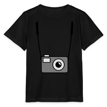 camera - Stanley/Stella MINI CREATOR Kids’ T-Shirt - black - Front - Mikhail (115cm)