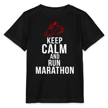 Marathon Sportart Geschenk Sport Diziplin - Stanley/Stella Kinder T-Shirt MINI CREATOR  - Schwarz - Vorne - Mikhail (115cm)