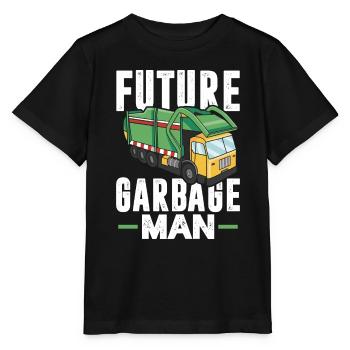 Recycling Garbage Truck – Recycling Management - Stanley/Stella Kinder T-Shirt MINI CREATOR  - Schwarz - Vorne - Mikhail (115cm)